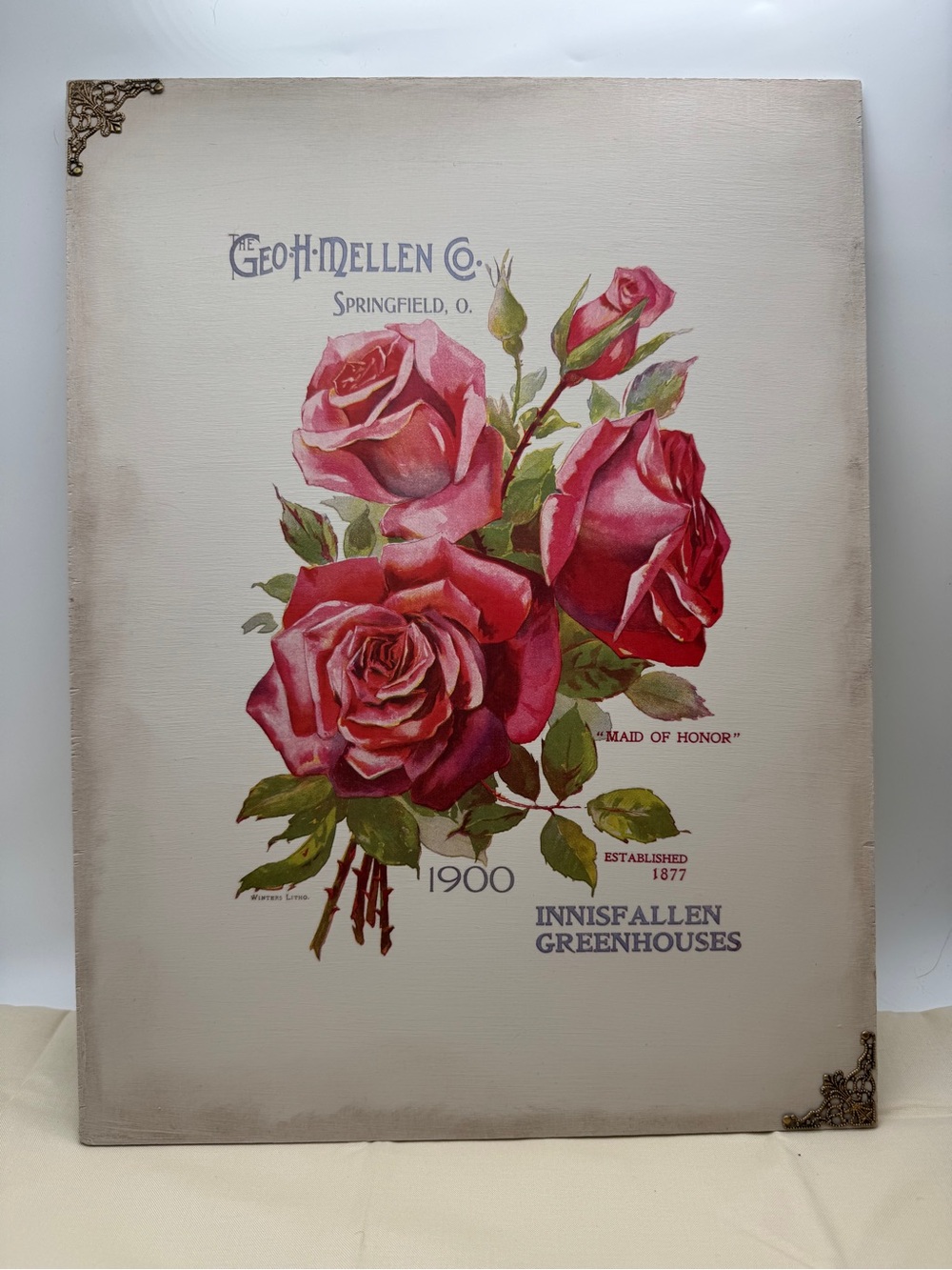 Vintage Rose Botanical Cottage Wall Decor